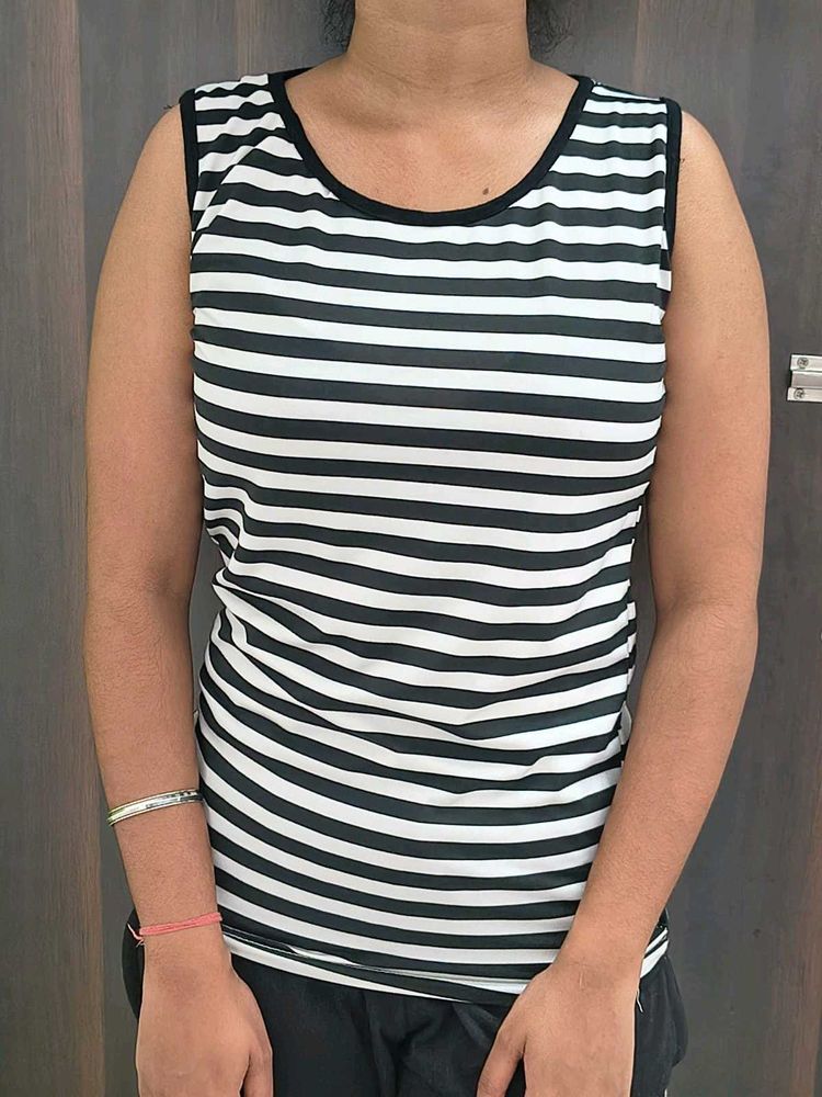 Striped Sleeveless Tank Top