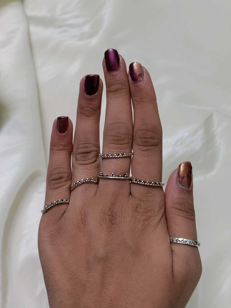 Set Of 8 Oxidized Rings