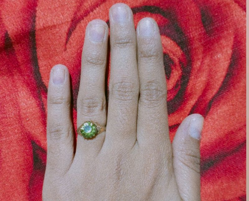 Gorgeous Green Diamond Ring