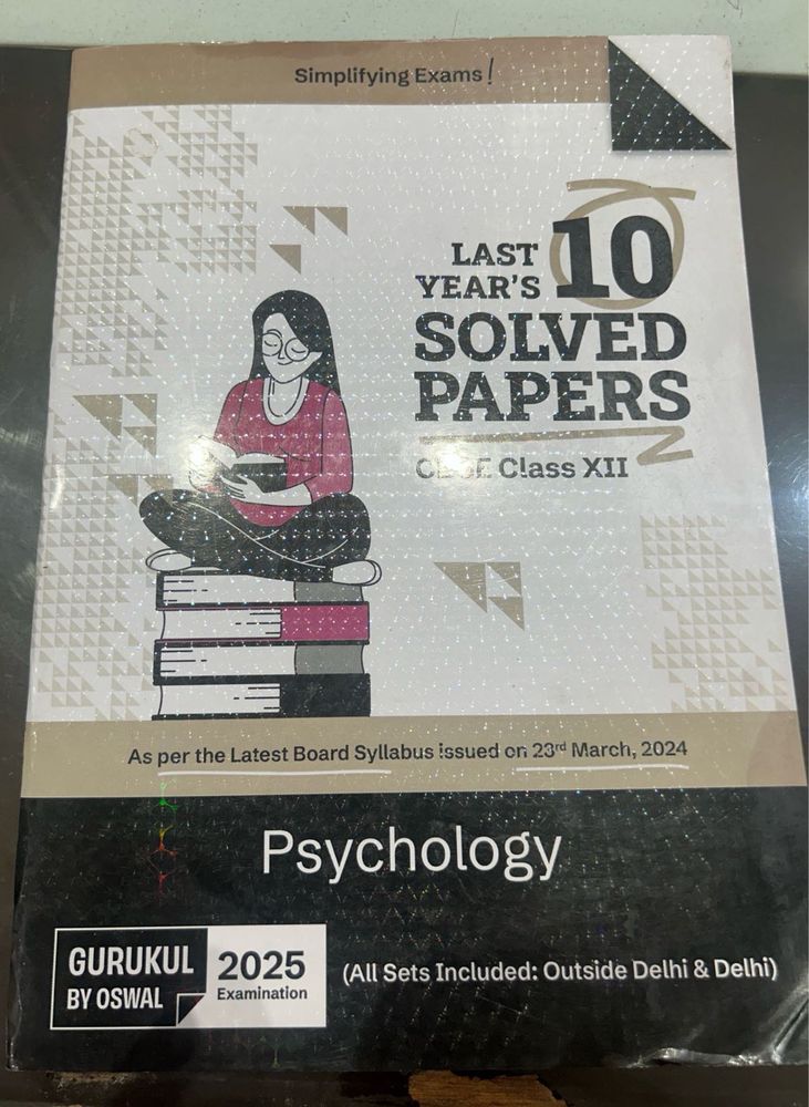 OSWAAL PSYCHOLOGICAL CLASS 12 Last 10 Year Papers