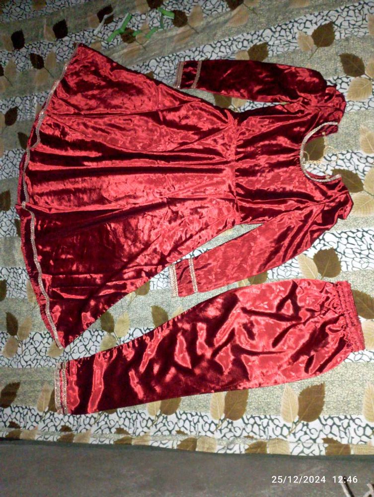 Marron Colour Frock &amp; Pant