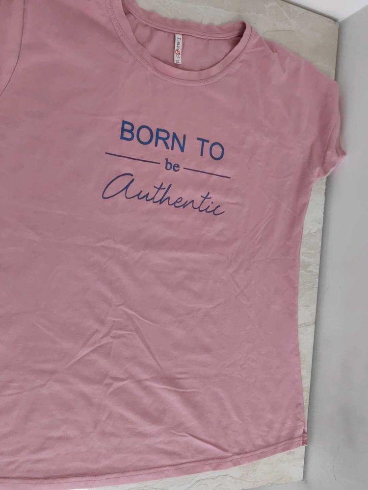 Pink &#39;Born to be Authentic&#39; Tee