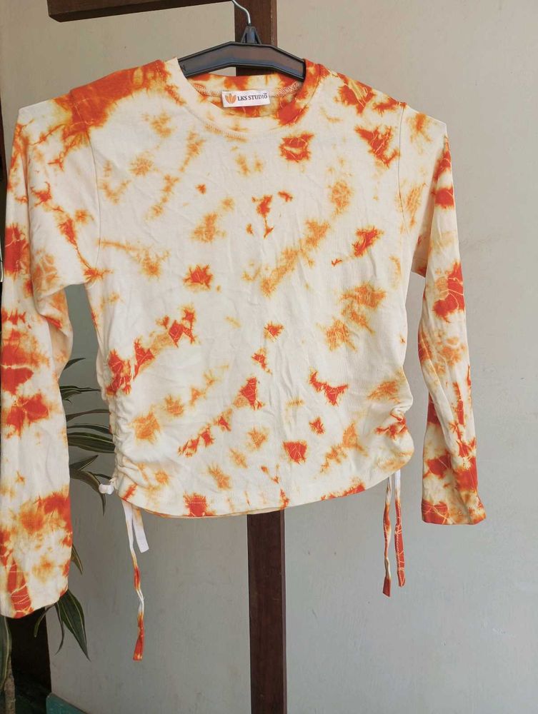 Tie-Dye Long Sleeve Top