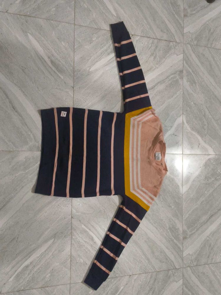 Striped Knit Sweater