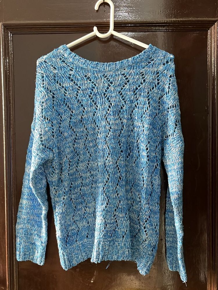 Blue 🦋Net Sweater