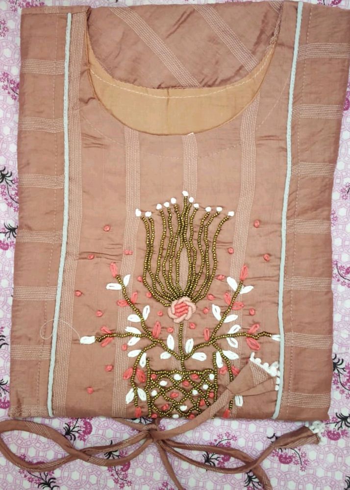 Beige Colour Full Dress