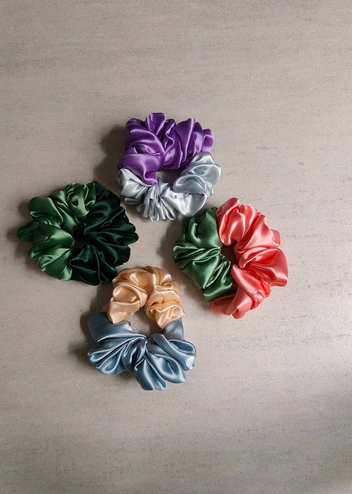 Dual Color Scrunchies