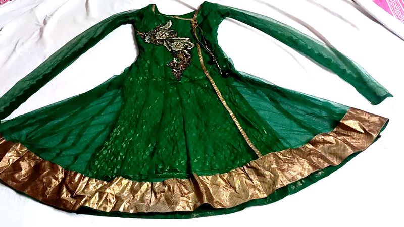 Net Anarkali Gown