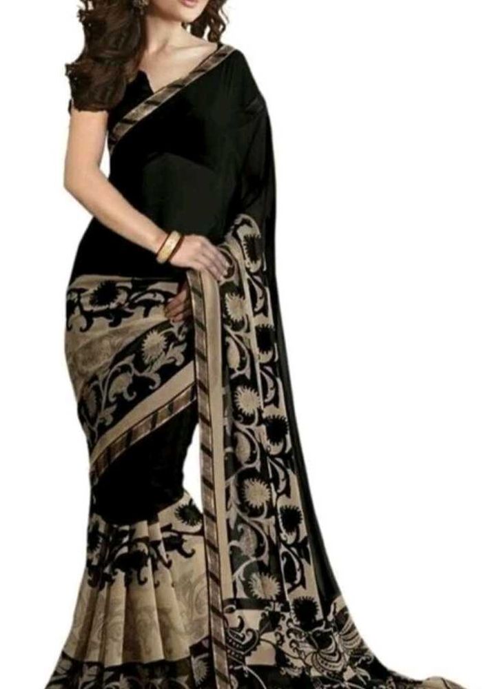 Daily Bear Black Saree