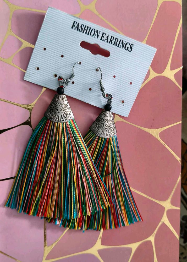 Rainbow Tassel Fashion Earrings