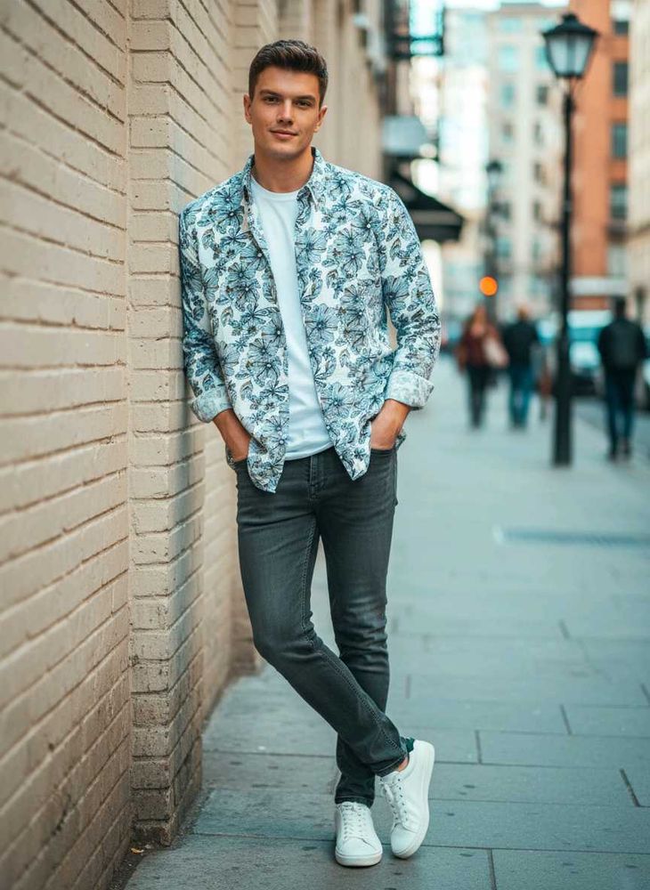 Brand new floral print shirt