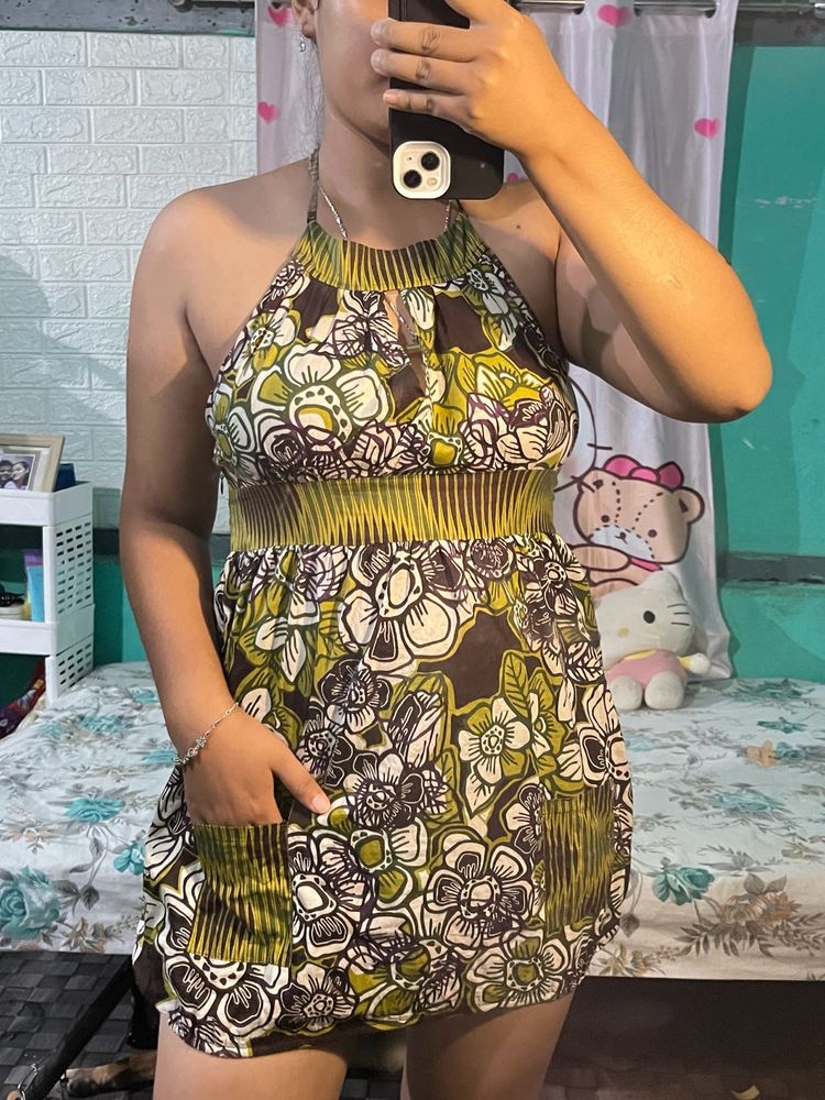 Floral Halter Sundress