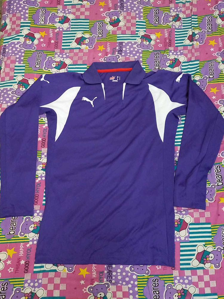 Puma Purple Long Sleeve Shirt