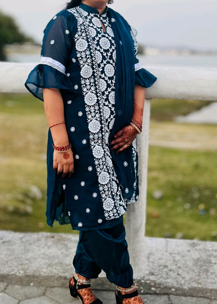 Kurta Suit Set With Duptta