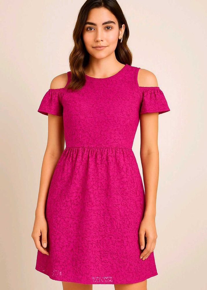 Cold Shoulder Lace Dress