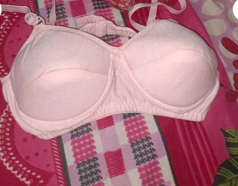 Baby Pink Cotton Bra
