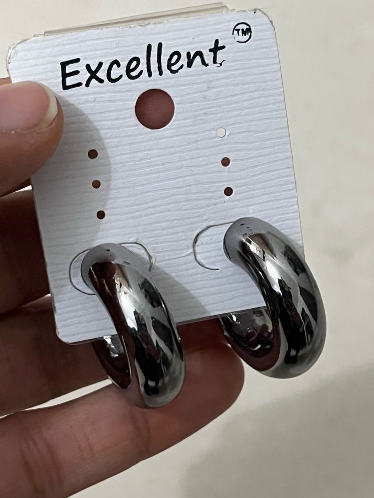 Silver Hoop Earrings