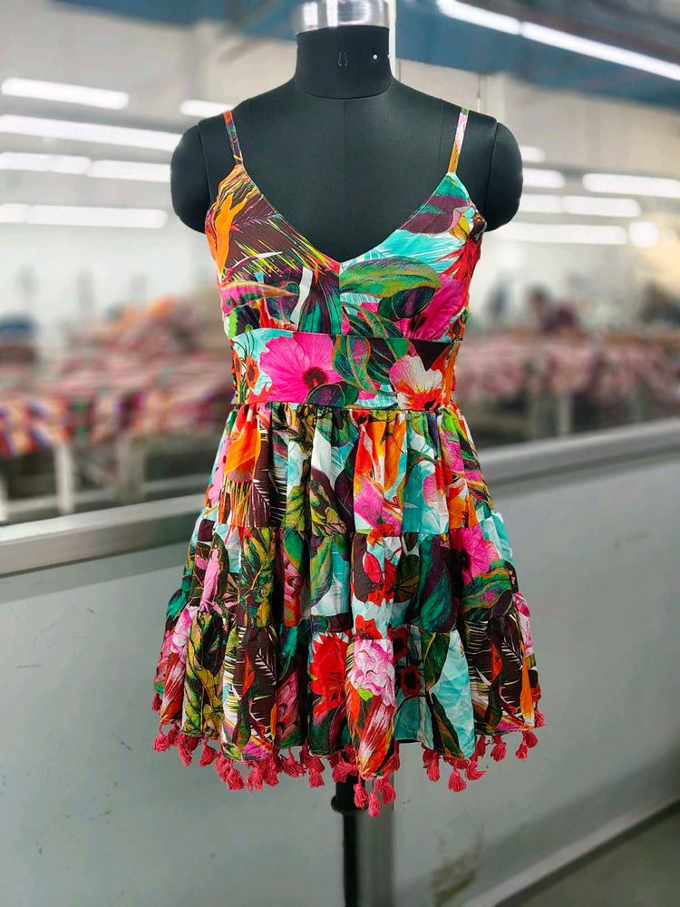 Floral Print Mini Dress