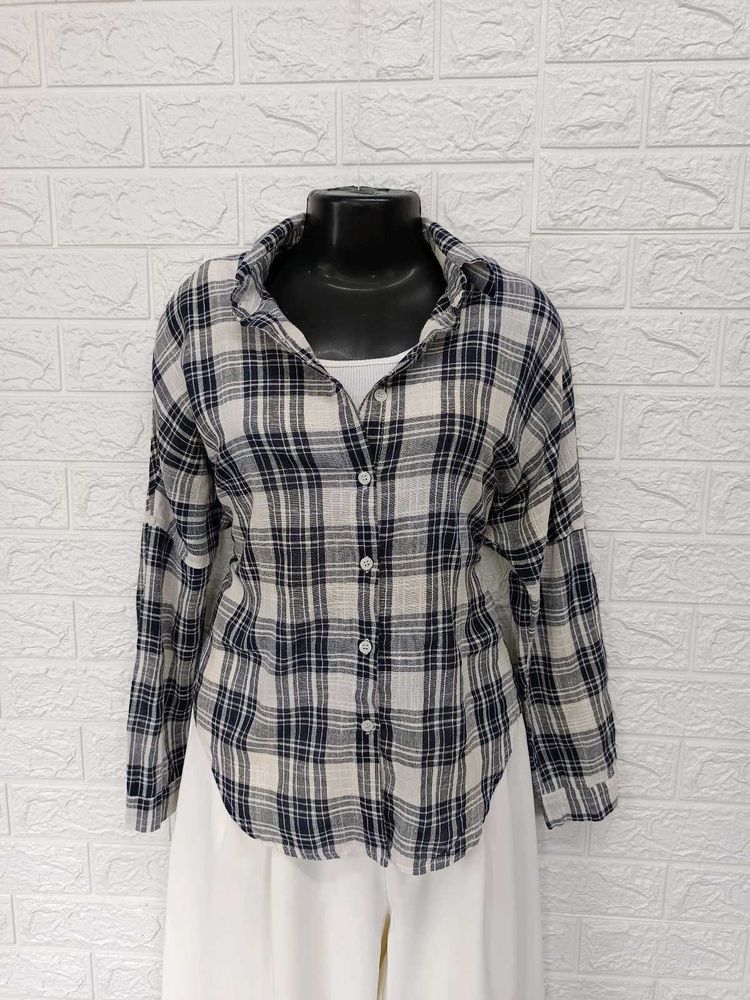 Imported Cotton Checkered Shirt