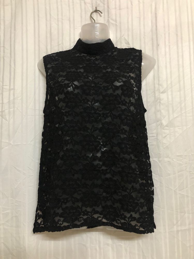 Black Lace Stylish Top