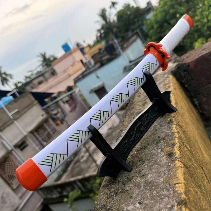 Rengoku Medium Size Katana With Free Stand