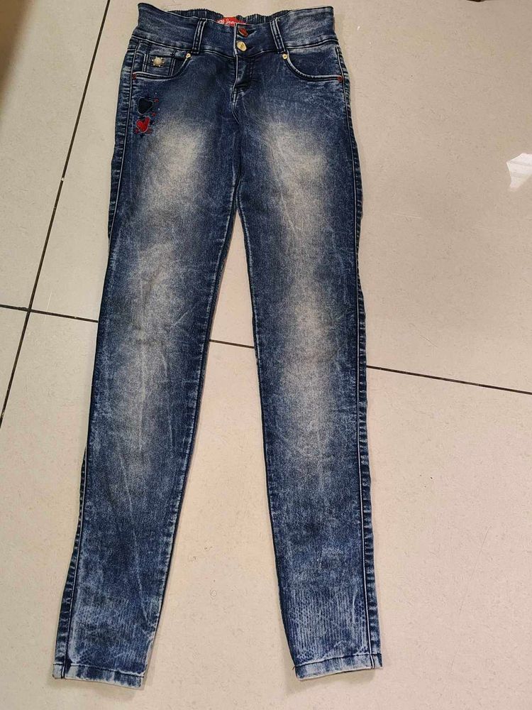 Y2k Washed Skinny Fit Jeans