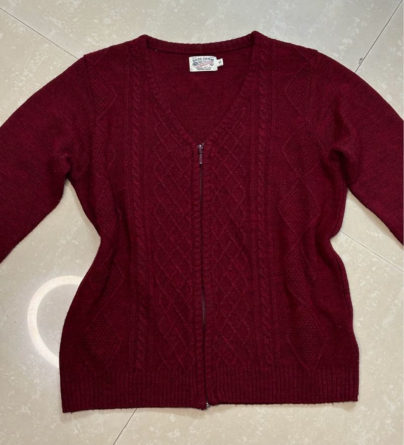 Bare Denim Sweater Top