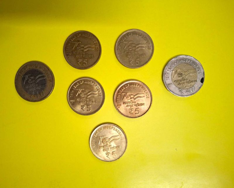 Rare ₹5 &amp; ₹20 Coins
