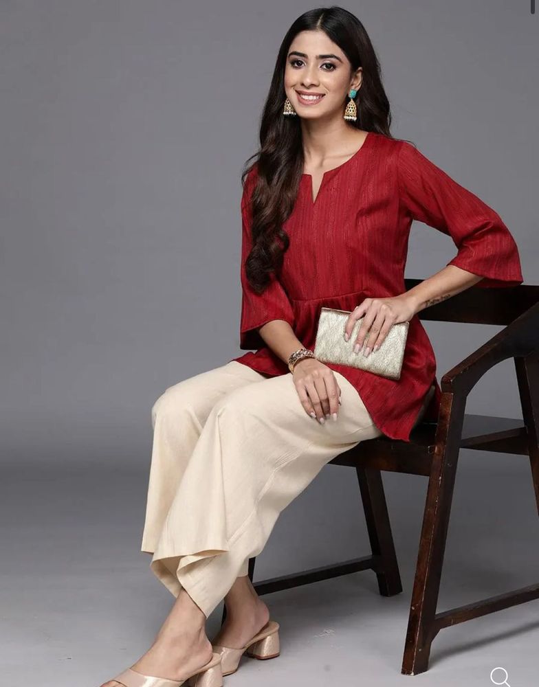 Maroon Short Kurti