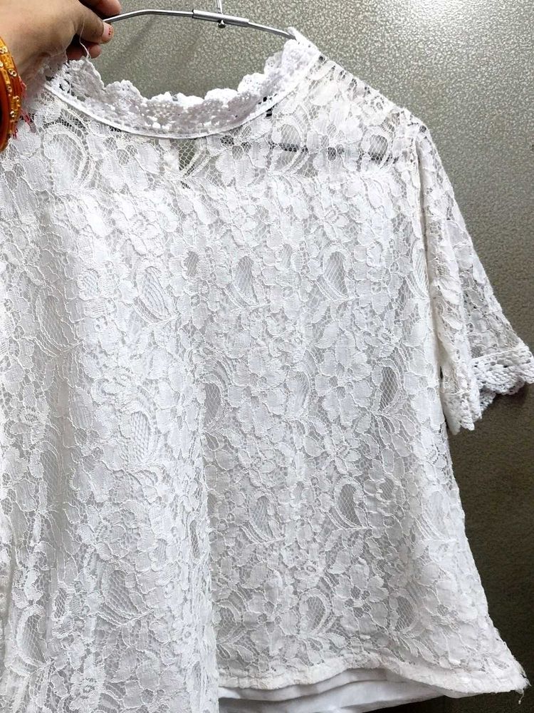 White Lace Top