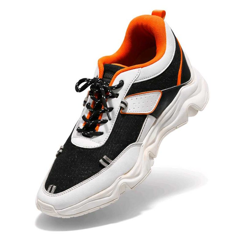 Stylish Black &amp; Orange Sneakers