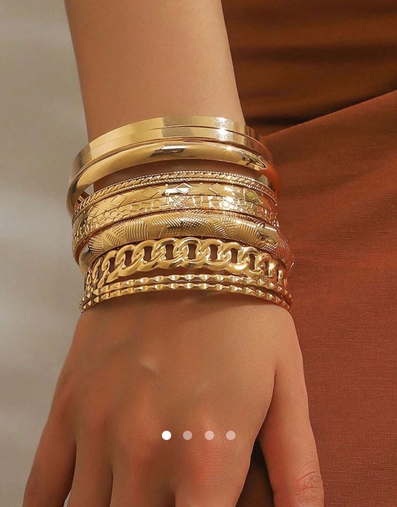 Sunlit Stackable Bangle Set - Savana