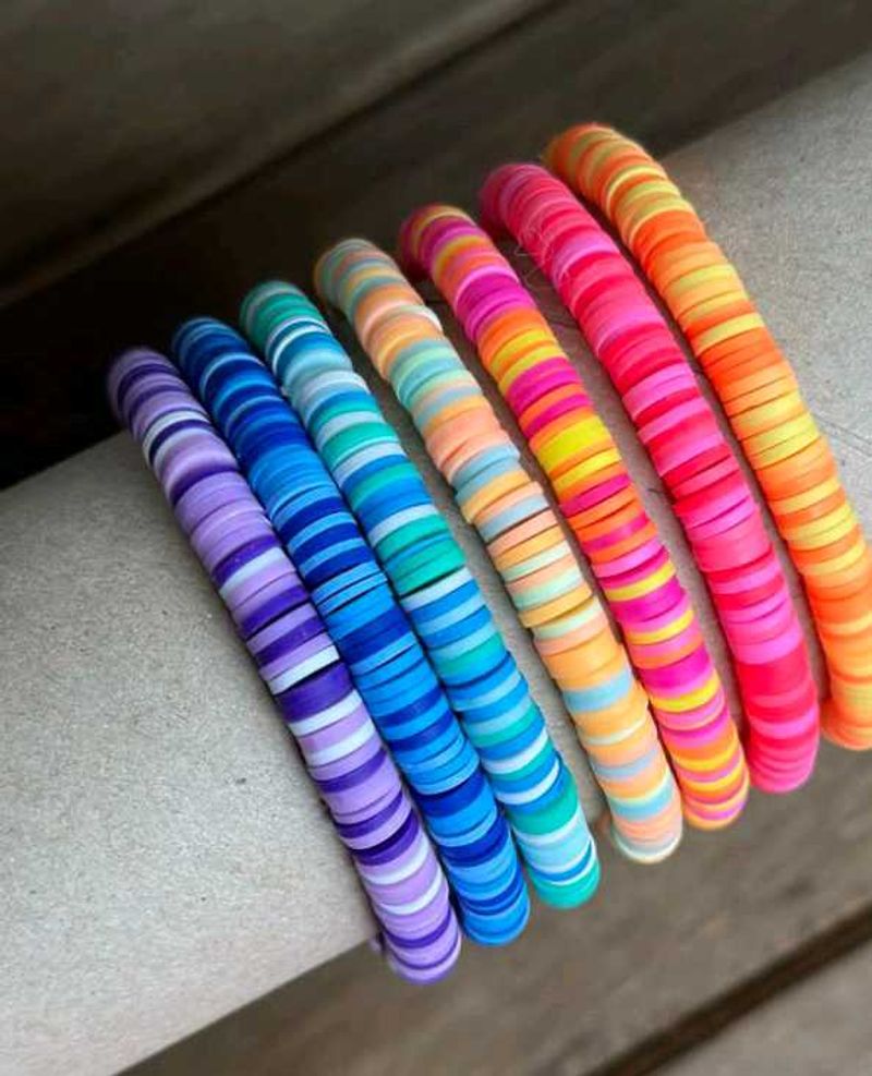Colorful Heishi Bead Bracelets