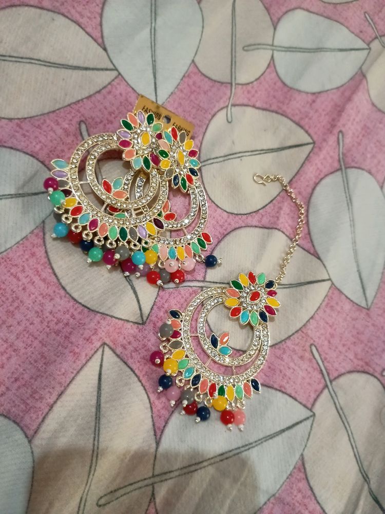 New Tika And Earing Set