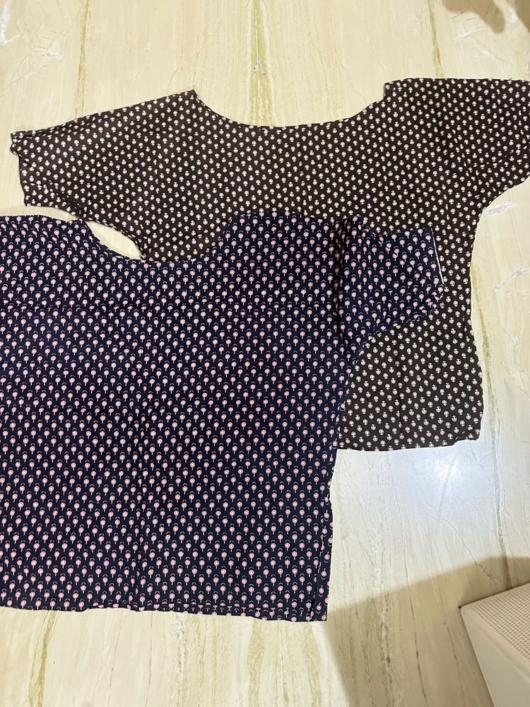 Cotton Shirts Set Of 2
