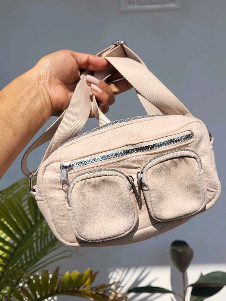 H&amp;M Beige Sling Bag