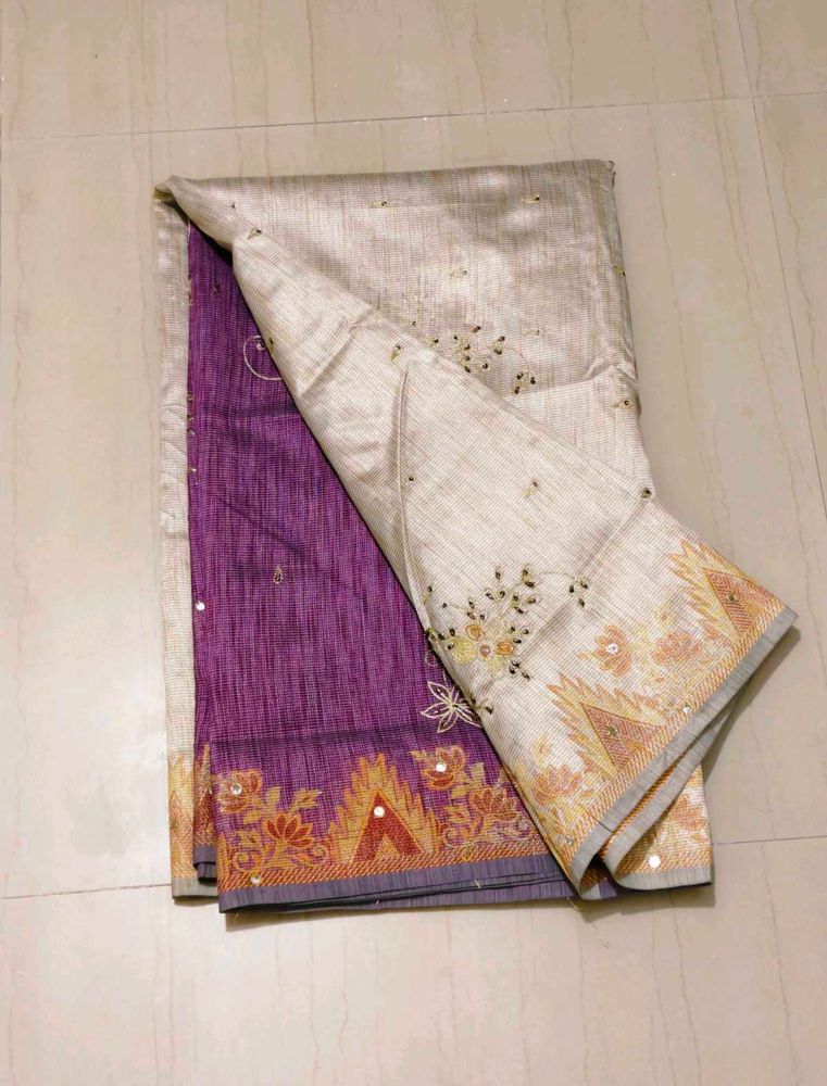 Elegant Purple Saree