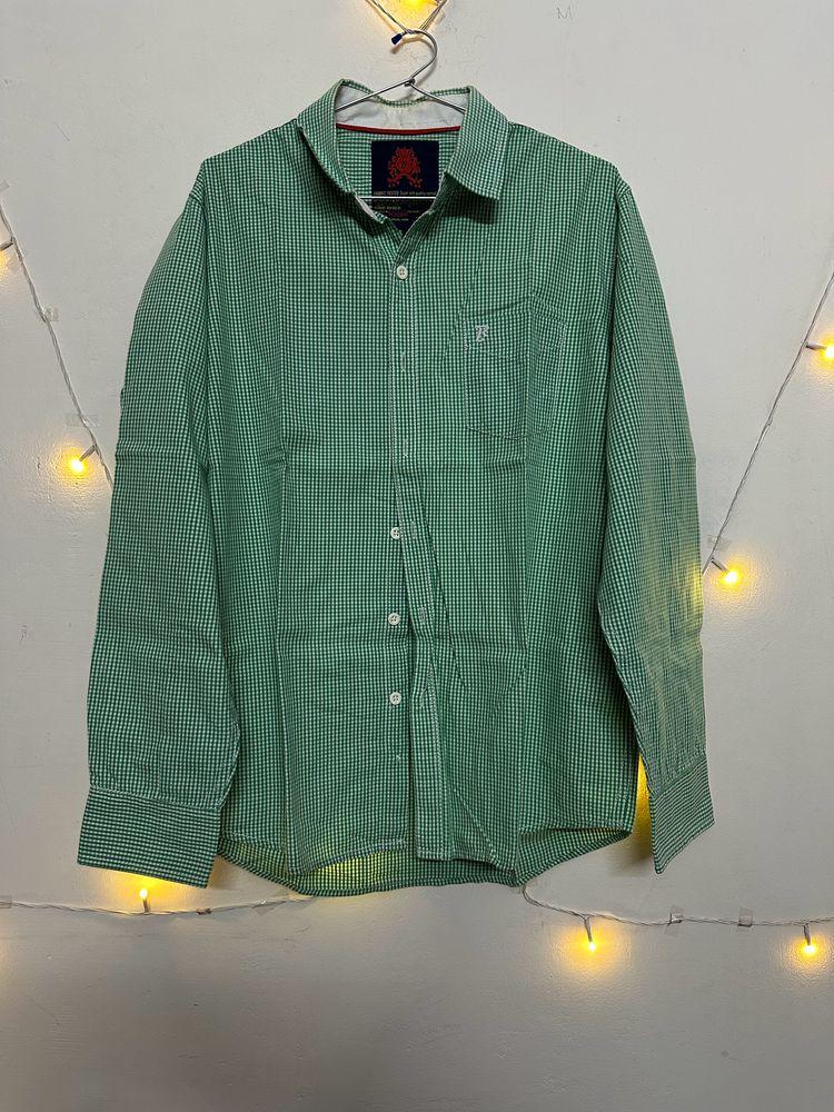 Green Checked Shirt