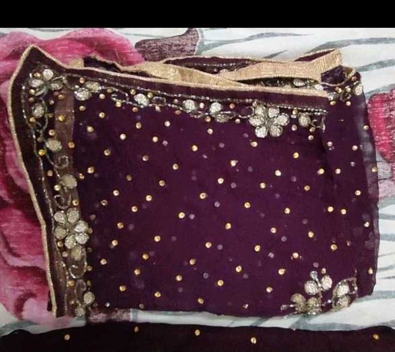 Elegant Purple Dupatta