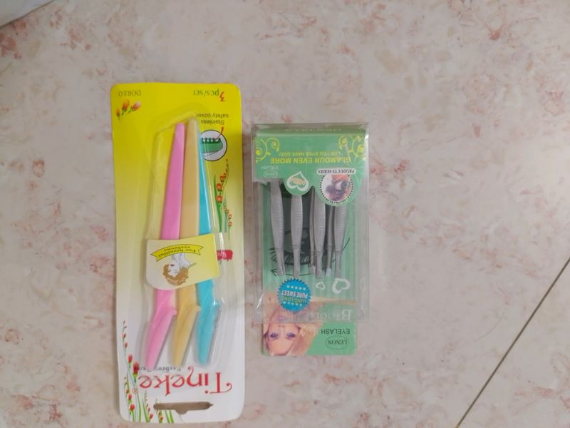 Combo Pack Of Plucker And Face Razor
