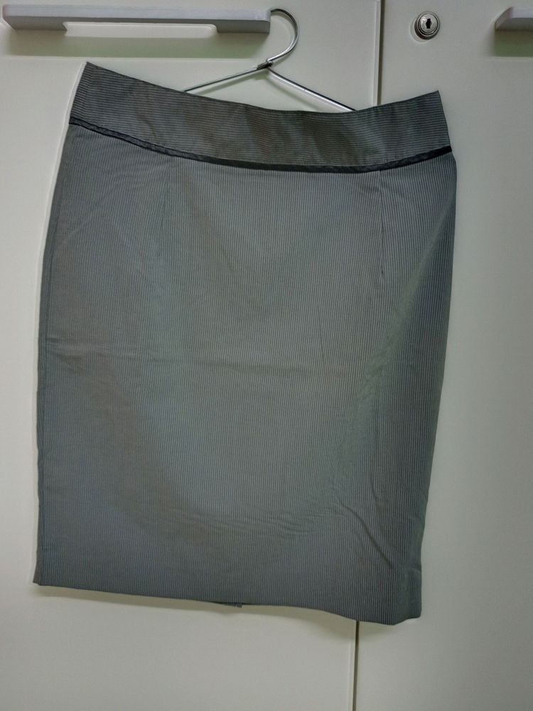 Gray Formal Skirt