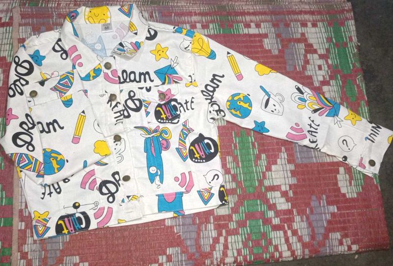 Fun Print girl's Denim Jacket