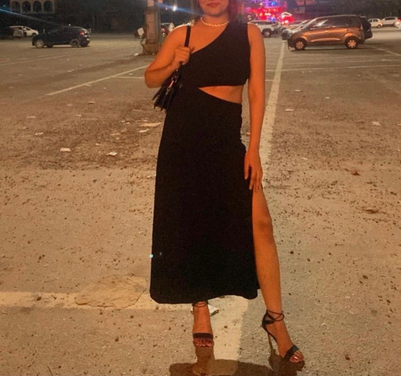 Black Cutout Shoulder Dress 🖤