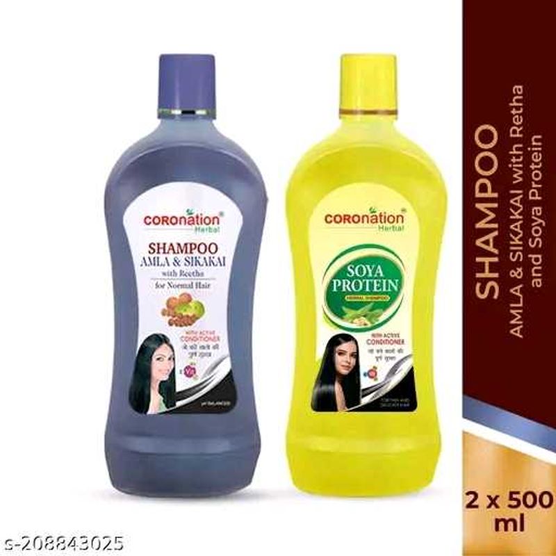 Herbal Amla Sikakai Shampoo and Soya Protein