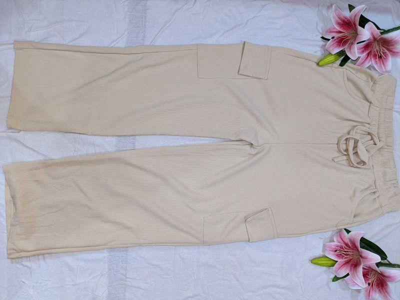 Beige Cargo Pants