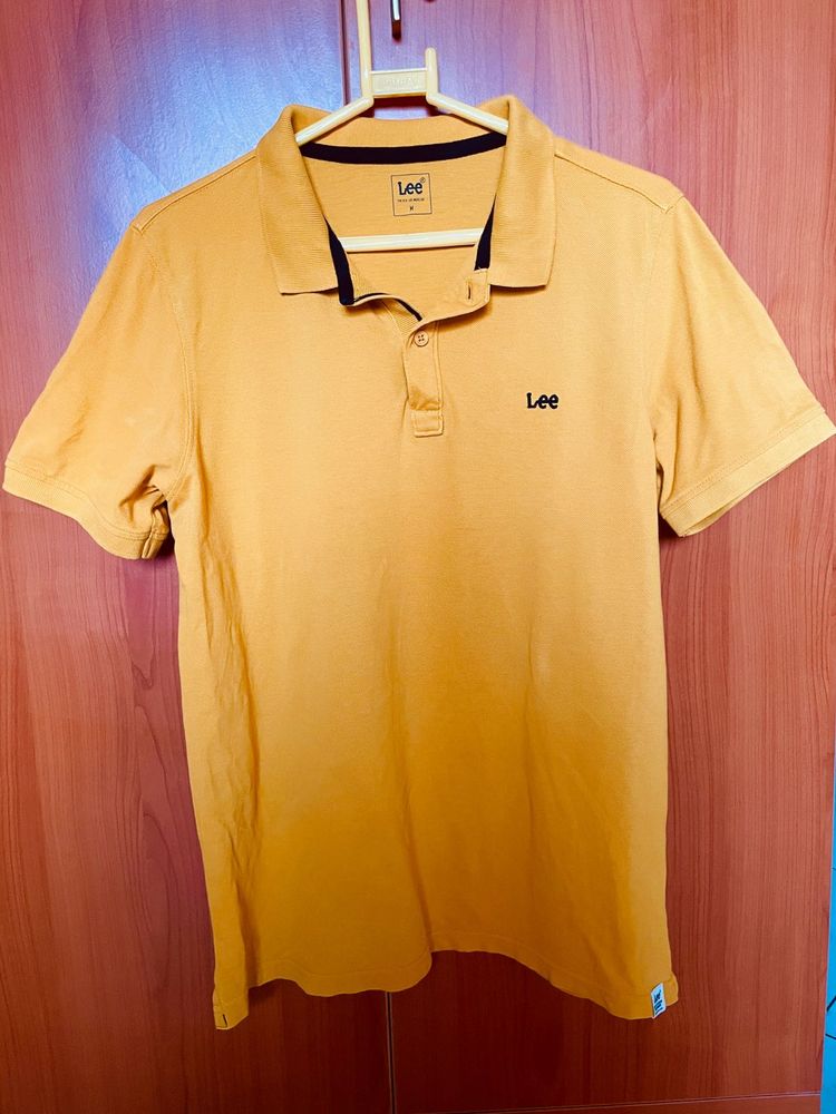 Lee Mustard Men’s Polo T-Shirt Size M