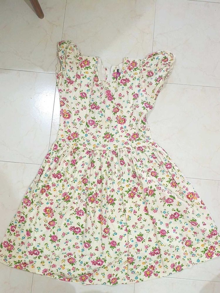 Floral Print Fit &amp; Flare Dress