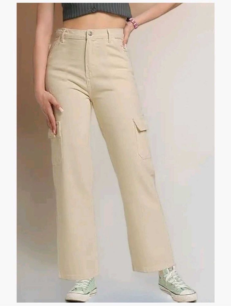 Beige Jeans