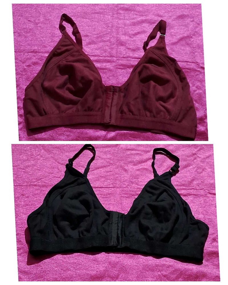 Combo Of 2 Alina Brand Front Open Bra Size 44D