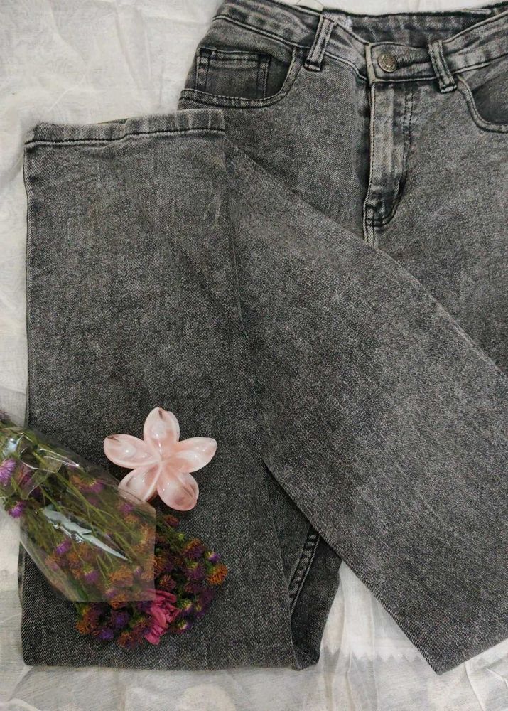 Stylish Grey Denim Jeans